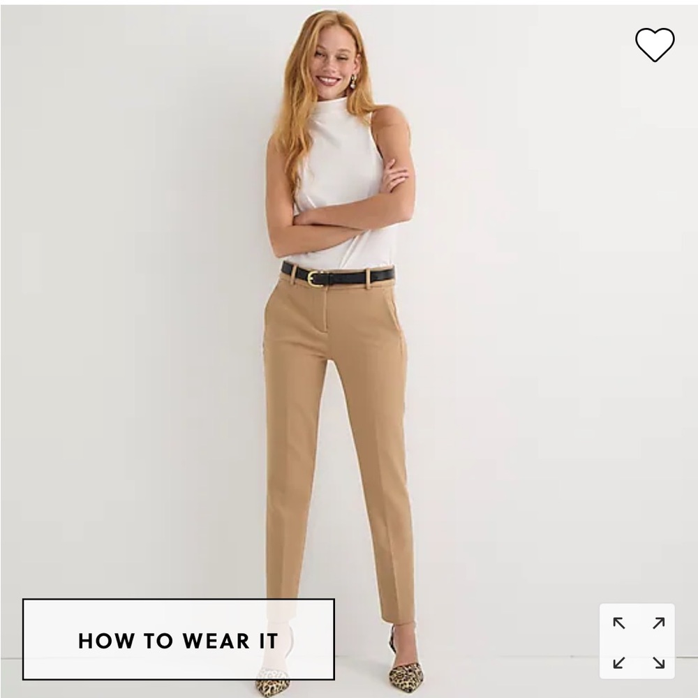 Jcrew Cameron slim cropped pant in four-season stretch - size 8 petit